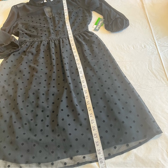Modcloth On The Eve Of Elegance Dress Polka Dot Cocktail Dress Black Open Back - Picture 12 of 16